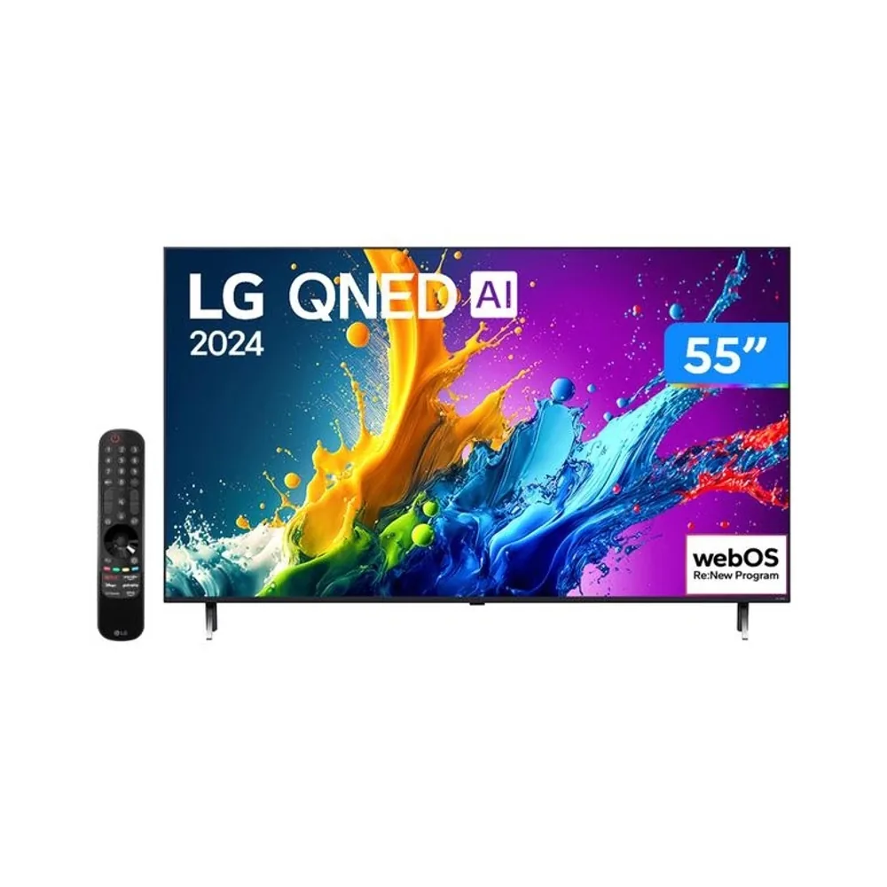 Smart TV LG QNED80 55 - foto real do produto