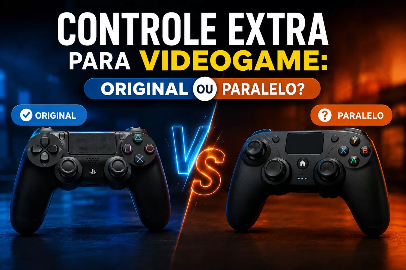 Controle extra para videogame: original ou paralelo?